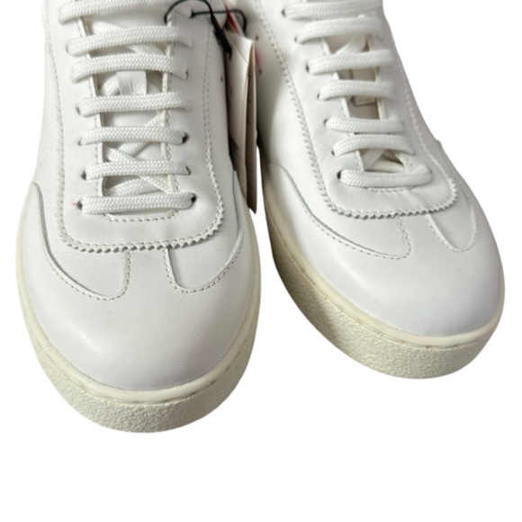 NEW Zara White Uniform Leather Sneakers 36 - Picture 7 of 10